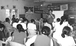 Workshop in session in Orissa Tibetan settlement